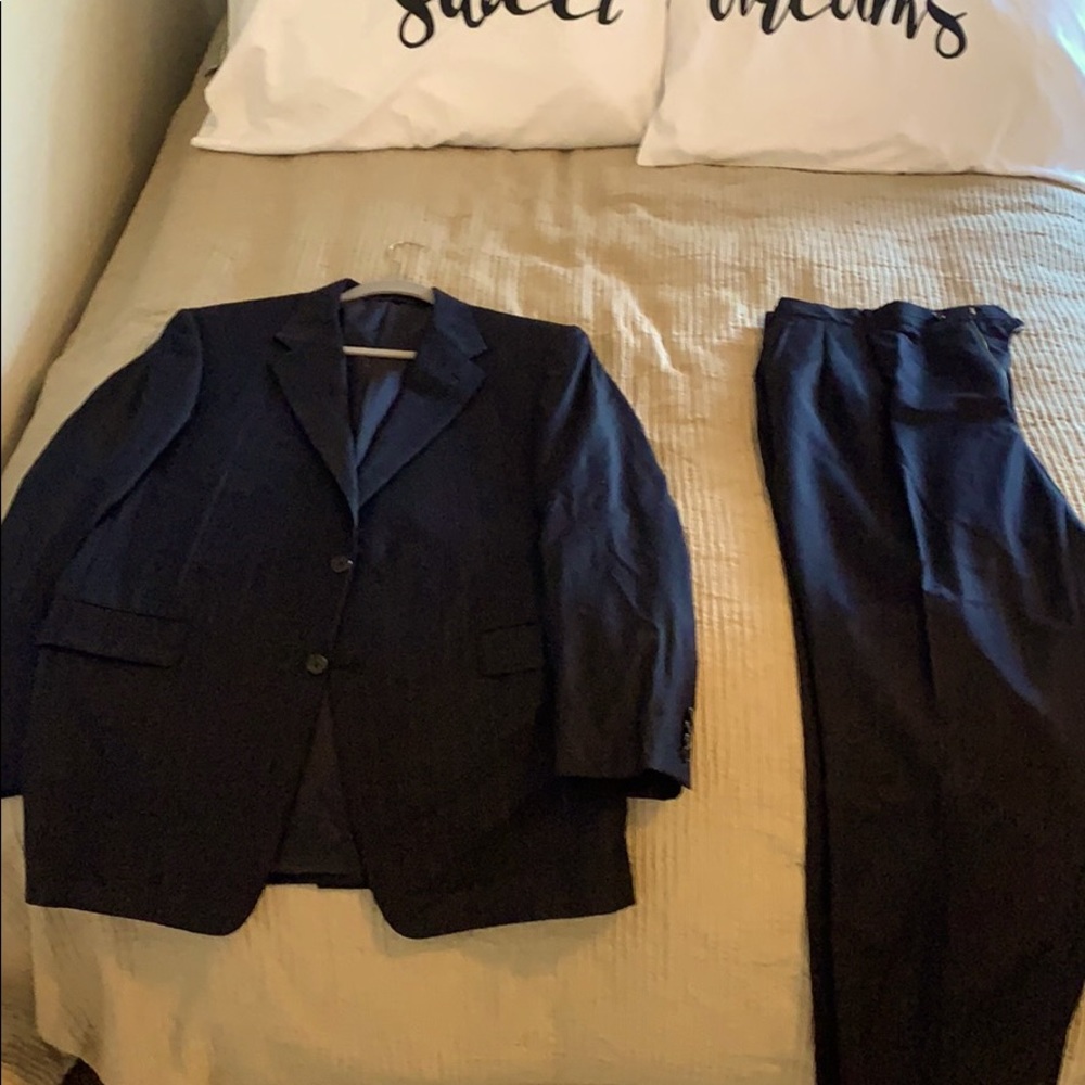 NAVY BLUE SUIT JACKET AND PANTS